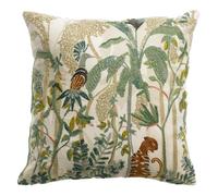 Vivaraise ~ Coussin brodé Raja en Acrylique/Coton Coloris Multicolore 45x45