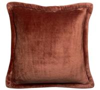 VIVARAISE-Coussin décoratif coloris caramel en polyester Tender Vivaraise - 50 x 50 cm