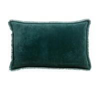 Vivaraise - Coussin Fara avec garnissage Moelleux - Taie d'oreiller Lavable - Housse Amovible 100% Velours de Coton - Finition à Franges