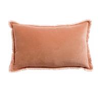 Vivaraise - Coussin Fara avec garnissage Moelleux - Taie d'oreiller Lavable - Housse Amovible 100% Velours de Coton - Finition à Franges