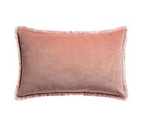 Vivaraise - Coussin Fara avec garnissage Moelleux - Taie d'oreiller Lavable - Housse Amovible 100% Velours de Coton - Finition à Franges