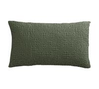 Vivaraise - Coussin Tana avec garnissage Moelleux - Housse Amovible 100% Coton Stonewash - Taie d'oreiller Lavable - Tissage nid d'abeille