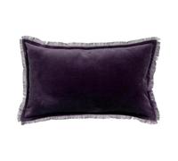 VIVARAISE Coussin uni Fara raisin - 30 x 50 cm