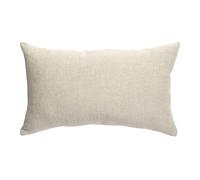 Vivaraise - Coussin Zeff avec garnissage - Taie d'oreiller Lavable - Housse Amovible 100% Coton - Recto en Lin, Verso en Coton