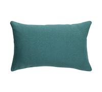 Vivaraise - Coussin Zeff avec garnissage - Taie d'oreiller Lavable - Housse Amovible 100% Coton - Recto en Lin, Verso en Coton