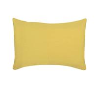 Vivaraise - Coussin Zeff avec garnissage - Taie d'oreiller Lavable - Housse Amovible 100% Coton - Recto en Lin, Verso en Coton