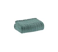 VIVARAISE Couverture - Plaid 130x200cm SWAMI Lichen pétrole