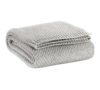 Vivaraise Danilo Plaid tricot recyclé perle - 130 x 160 cm