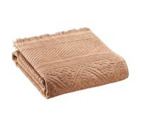 Vivaraise - Drap de Douche Zoé - 70x140 cm - Serviette de Plage, Spa, Piscine, hammam - Tissu éponge 100% Coton Absorbant - Motif Jacquard