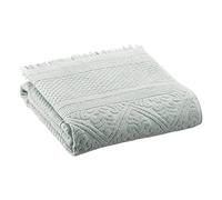 Vivaraise - Drap de Douche Zoé - 70x140 cm - Serviette de Plage, Spa, Piscine, hammam - Tissu éponge 100% Coton Absorbant - Motif Jacquard