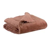 VIVARAISE Édredon Fara uni bois de rose - 135 x 200 cm