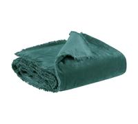 Vivaraise ~ Édredon uni Fara en Coton Coloris Corinthe 85x200