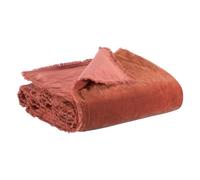 Vivaraise ~ Édredon uni Fara en Coton Coloris Sienne 85x200