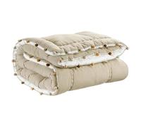 Vivaraise ~ Édredon uni Gastounet en Polyester Coloris Sienne 160x160