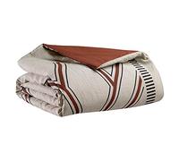 Vivaraise - Édredon Zeff Johan - 80x180 cm - Couverture d'appoint en lin et coton - Garnissage moelleux - Couvre-lit, couette légère réversible