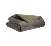 Vivaraise Fara Couette en velours côtelé coloris thym - 85 x 200 cm