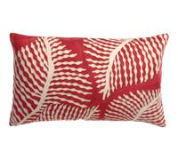 Vivaraise FLORA Housse de coussin brodée Papaye