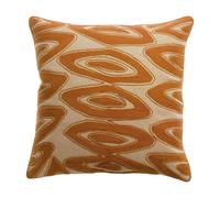 Vivaraise Housse de coussin brodée LEYA CUIVRE