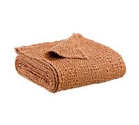 Vivaraise - Jeté de lit et de canapé Tana - Couverture d'appoint, Couette légère réversible - 100% Coton lavé Stonewashed - Tissage nid d'abeille