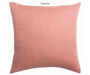 Vivaraise Linco Taie d’oreiller rose poudré - 65 x 65 cm