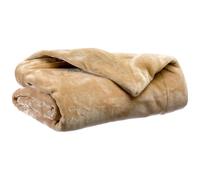 VIVARAISE-Plaid coloris grège en polyester Tender Winkler - 150 x 200 cm