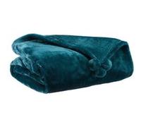 Vivaraise Plaids, jetés TENDER POMPONS in Bleu 130x170 cm