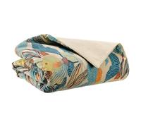 Vivaraise Plaid imprimé Dori Lagon 135 x 200 cm