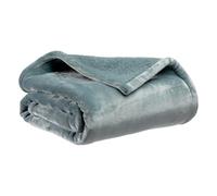 BOTANIC®-Plaid coloris bleu en polyester Michka - 130 x 160 cm