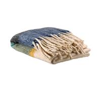 Vivaraise Plaid rayé recyclé Isabel Mousse 130 x 160 cm