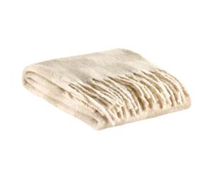 VIVARAISE Plaid recyclé Isabel damier nuage - 130 x 160 cm