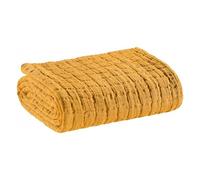 Vivaraise - Plaid Swami - 130x200 cm - Couverture d'appoint Chaude, jeté de canapé Doux - 100% Coton lavé Stonewash