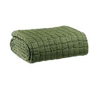 Vivaraise - Plaid Swami - 130x200 cm - Couverture d'appoint Chaude, jeté de canapé Doux - 100% Coton lavé Stonewash