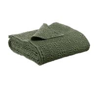 Vivaraise - Plaid Tana - 140x200 cm - Couverture d'appoint Chaude, jeté de canapé Doux - 100% Coton Stonewashed - Tissage nid d'abeille