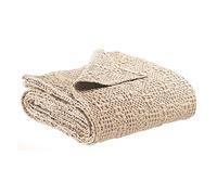 Vivaraise - Plaid Tana - 140x200 cm - Couverture d'appoint Chaude, jeté de canapé Doux - 100% Coton Stonewashed - Tissage nid d'abeille
