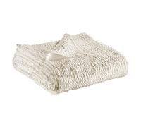 Plaid En Coton Craie 140 X 200 Blanc