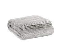 Vivaraise Plaid tricot recyclé Danilo perle - 130 x 160 cm