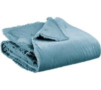 Vivaraise Plaid uni Fara acier - 135 x 200 cm