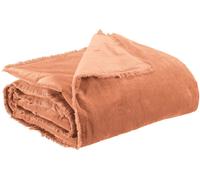 Vivaraise Plaid uni Fara dragée - 135 x 200 cm
