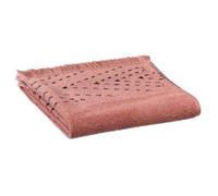 VIVARAISE-Serviette de toilette en coton coloris blush Julia - 50 x 100 cm