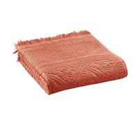 Vivaraise - Serviette de Toilette Zoé - 50x100 cm - Tissu éponge 100% Coton Absorbant - Motif Jacquard élégant