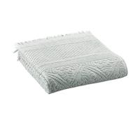 Vivaraise - Serviette de Toilette Zoé - 50x100 cm - Tissu éponge 100% Coton Absorbant - Motif Jacquard élégant