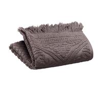 Vivaraise - Serviette invité Zoé - 30x50 cm - Tissu éponge 100% Coton Absorbant - Essuie-Mains, débarbouillette - Finition à Franges