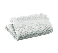 Vivaraise - Serviette invité Zoé - 30x50 cm - Tissu éponge 100% Coton Absorbant - Essuie-Mains, débarbouillette - Finition à Franges