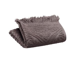 Vivaraise - Serviette invité Zoé - 30x50 cm - Tissu éponge 100% Coton Absorbant - Essuie-Mains, débarbouillette - Finition à Franges