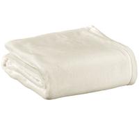 Vivaraise Théo Couverture en microfibre recy blanc neige - 130 x 160 cm