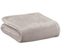 Vivaraise Théo Couverture en microfibre recy gris perle - 130 x 160 cm