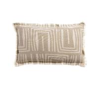 Vivaraise Tina Coussin imprimé lin naturel - 30 x 50 cm