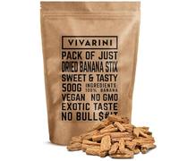 Vivarini - stix de banane séchée 500g | Merveilleux goût sucré | En-cas sain | Délicatesse en provenance directe de l'Equateur | Source précieuse de nutriments | Bananes séchées | 0,5kg