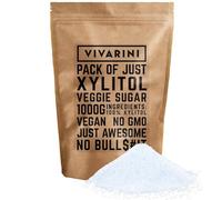 Vivarini Xylitol 1kg | Alternative naturelle au sucre conventionnel | Indice glycémique bas | Très faible teneur en calories | 1000g