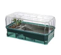 Vivarium Tortue | Aquarium pour Reptiles et Amphibiens | Kit Terrarium Tortue Terrestre Complet Acrylique | Recirculation d'Eau Filtrée | Panier de Protection Reptiles | Cage pour Tortue de Terre(Gree